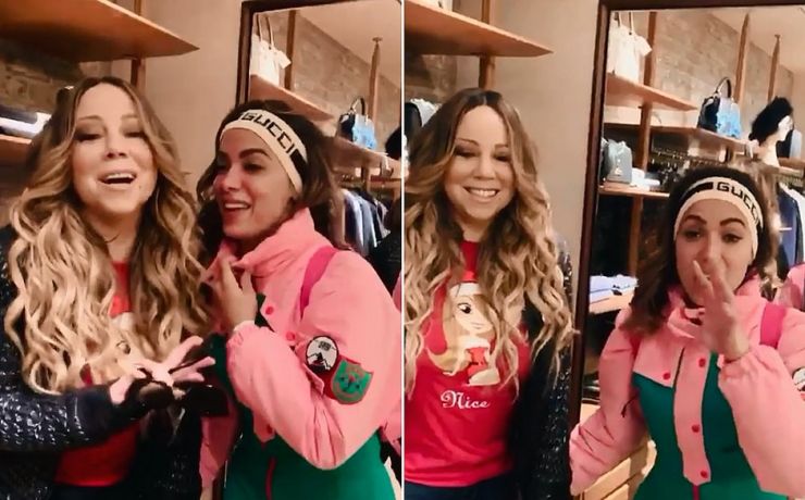 Anitta encontra Mariah Carey e se emociona