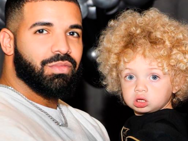 Drake posta foto ao lado do filho pela primeira vez