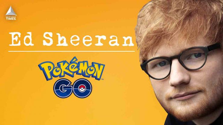 Ed Sheeran anuncia parceira com o jogo Pokémon Go