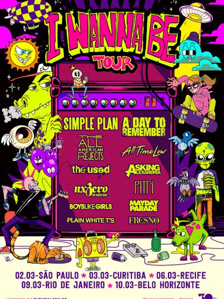 Festival itinerante terá Simple Plan, Fresno, Pitty e outros sucessos dos anos 2000